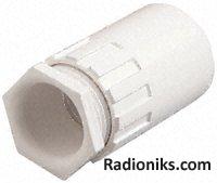 Wht PVC female adaptor for conduit,20mm (1 Pack of 10)