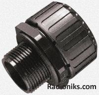 Straight adaptor for flex conduit,40mm (1 Pack of 2)