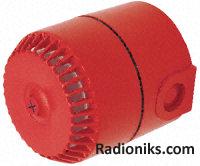 Red deep base sounder,9-28Vdc
