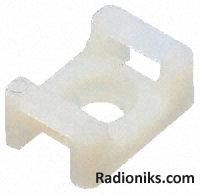 White nylon cable tie clamp,M3 4.8mm (1 Bag of 250)