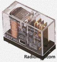 DPDT PCB power relay, 5A 24Vdc coil