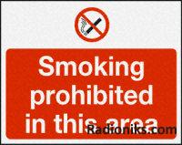 PVC label 'No smoking',450x600mm