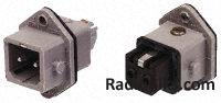 ST series 2 way panel mount plug,16A