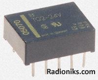 DPDT miniature HF relay, 1A 12Vdc coil