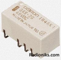 Relay DPDT SMT inside-L,2A 48Vdc