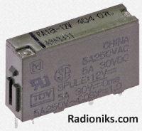 SPNO PCB power relay, 5A 5Vdc coil