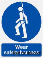 SAV label  Wear safety harness (1 Pack of 5)