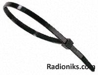 Black nylon cable tie 100x2.5mm (1 Bag of 200)