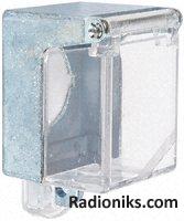 Padlockable cover for pushbutton switch