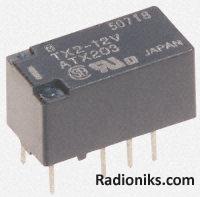 DPDT PCB relay, 2A 5Vdc coil