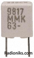 MMK5 radial poly cap,1uF 63V