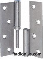 S/steel LH lift-off hinge,102x76x2.5mm (1 Pack of 2)