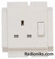 Switched socket for busbar dado trunking (1 Pack of 5)