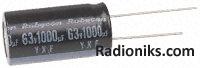 Capacitor Al 105deg 1000uF 16V 8x20