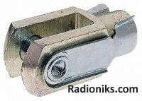 Piston rod clevis for roundline cylinder