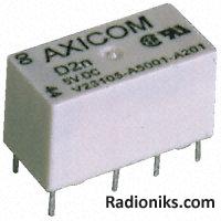 DPCO submin relay,3A 5Vdc coil 150mW