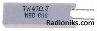 Ceramic wire element resistor,R1 7W