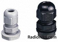 Cable gland, nylon, black, PG7, IP68 (1 Pack of 10)