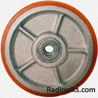 Polyurethane tyre iron wheel,100mm 350kg