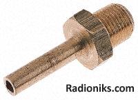 Parallel thread stem adaptor,1/4inx6mm (1 Pack of 5)