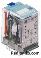 DPCO Latching relay,5A 24Vac coil