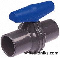 PVC-U compact ball valve,1in