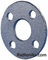 Galvanised backing flange,4in