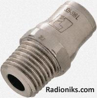 Male taper straight adaptor,R1/4x10mm