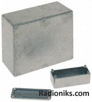 Natural aluminium box,115.7x90.5x54.9mm