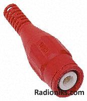 Red crimp insul BNC plg for RG58 cable