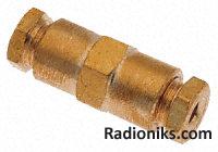 Enots comp straight tube-tube conn,4mm (1 Pack of 5)