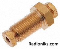 Bulkhead connector,M12x1.0x4mm (1 Pack of 5)