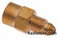 Nippled connector,1/8in BSPx4mm (1 Pack of 5)