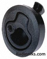 S/steel flush non-locking latch, 2-7mm