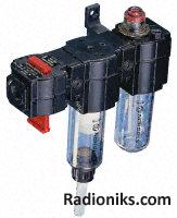 G1/4 filter & lubricator combination set
