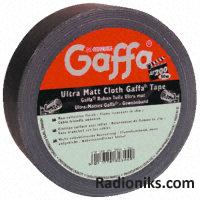 MattGaffa black fabric backed tape,25m L