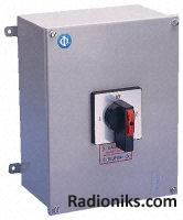 3pole+1NO IP65 switch isolator,32A Ie