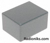 Grey aluminium box,115.3x64.5x54.9mm