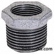 Bush,hex,galvd,3/8inBSPTx1/4inBSPP (1 Pack of 10)