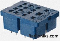 PCB mount 4PCO relay socket (1 Pack of 3)