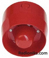 Red 16 tone high o/p sounder,110-230Vac