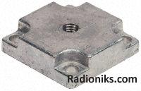 End plate for 44x88mm Al beam,M12 thread