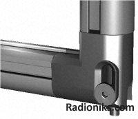 Connector kit for 22mm Al door profile