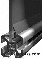 Slide doorprofile &strip forXD beam,1m L (1 Lot of 3)