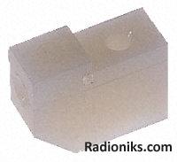 Natural nylon 6/6 PCB mounting block (1 Bag of 100)