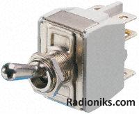 DPST metal lever toggle switch,15A