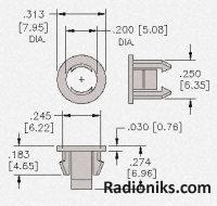 LED panel mount 5mm 8310