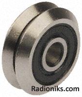 SAE 52100 steel V guide wheel,45.72mm