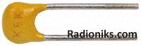 Radial Z5U ceramic cap,100nF 50V 5mm