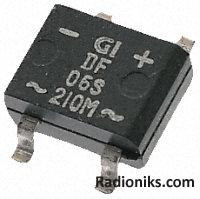 Bridge rectifier,DF005S 1A 50V, 50pcs (1 Tube of 50)